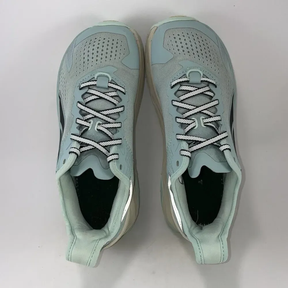Altra Olympus 5 Trail Running Shoes Womens Size 8 Light Blue Vibram Megagrip